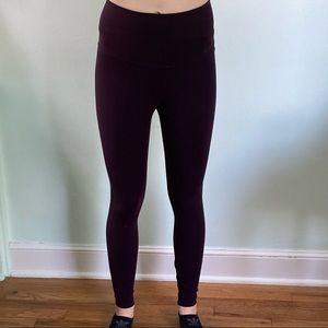 Nike dark purple full length leggings size xs